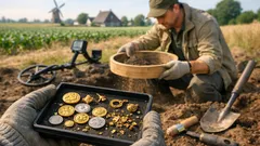 Keltische goudschat gevonden: meer dan 500 munten verspreid over een akker