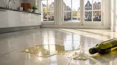 Olie gemorst? Zo ruim je het op met bloem (en voorkom je een gladde vloer)